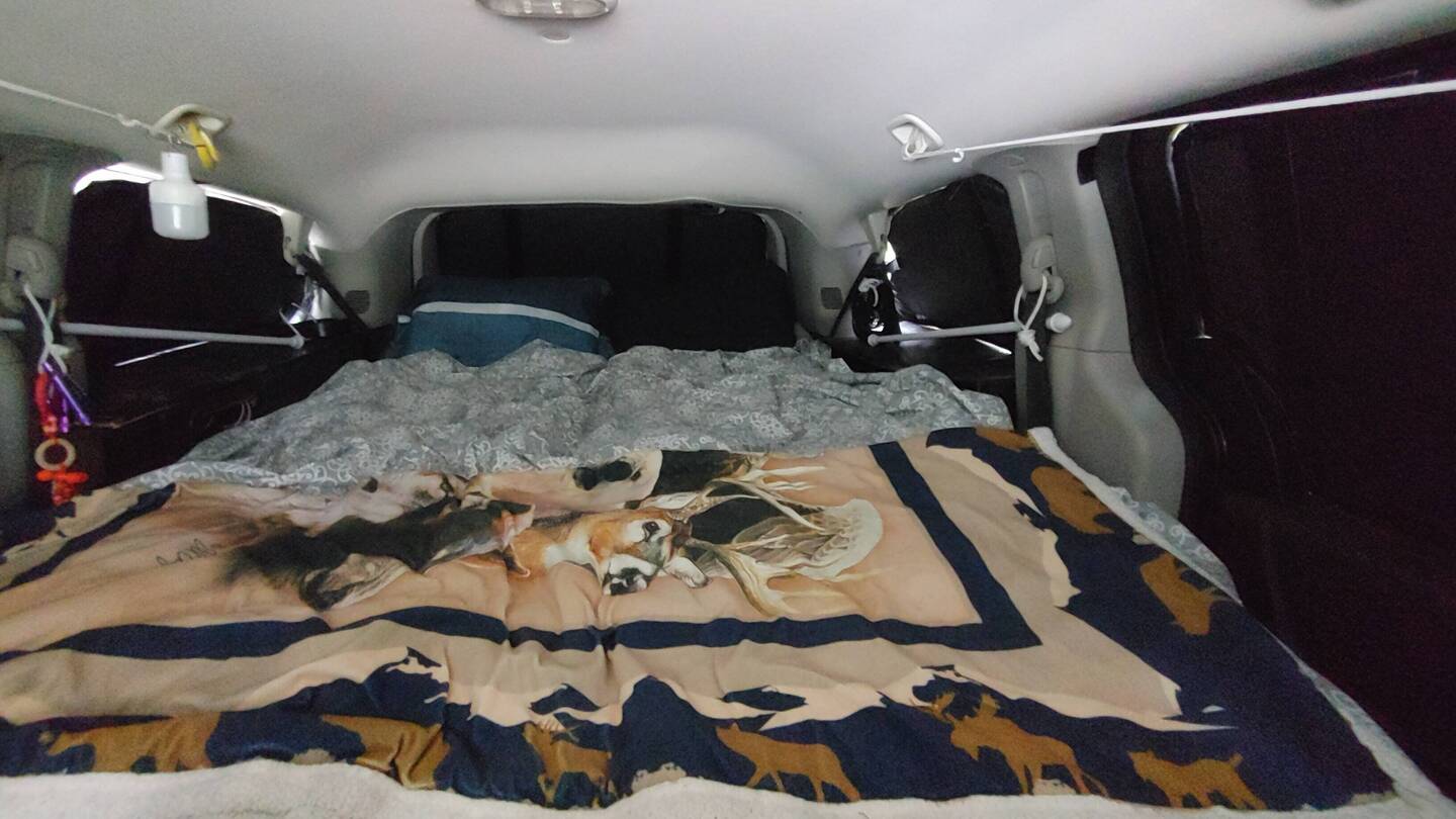 Bed Made & Ready; Window Covers Complete & In Place