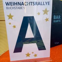 Jeden Tag wird ein Buchstabe versteckt, es ergibt später das Lösungswort