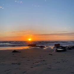 Sunrise 🌅😍 & powerful waves