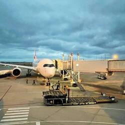 The Air Canada machine that I took to fly out of Japan