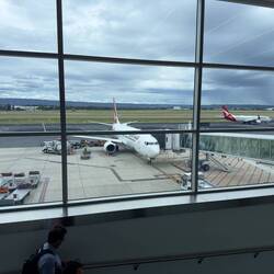 VH-VXL at the gate in ADL.