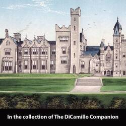 Drawing of the original house that was destroyed in the 1970's.