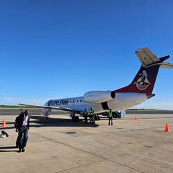 Ankunft in Windhoek bei 35 Grad
