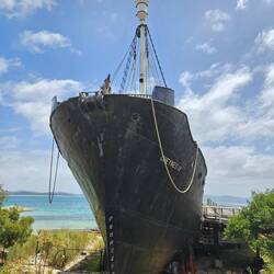 A decommissioned whaling ship