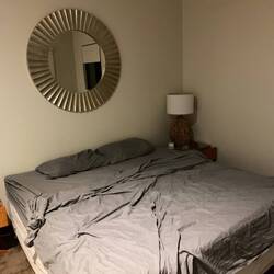 Our bed tonight - thanks so much Bruno 🫶