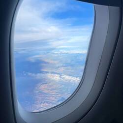 View of the mexican mountains from the plane