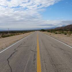 Long, boring, straight roads today