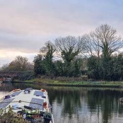 The winding hole at the end of the navigable stretch of the Montgomery Canal