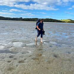 Bei Ebbe durch den Taihaururu River