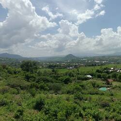Beautiful volcano-shaped landscapes...