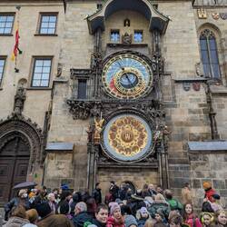 The famous Prague astronomical clock. I wonder what time it is?