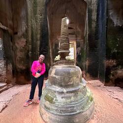 die Stupa steht erst seit dem 16. Jhdt. hier