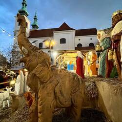 Die Holzkrippe von Halouzka, die zweitgrößte ihrer Art weltweit