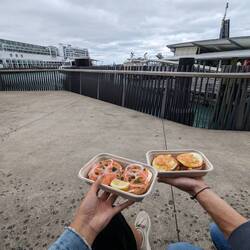 Bagel am Hafen