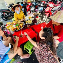 Zum Abschluss gibts Dessert aus Obst ubd Wurzeln