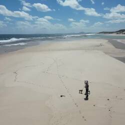 13 mile beach. Very crowded!!