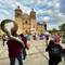 Parade in fton of the Cathedral