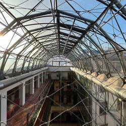 Teil der Dachkonstruktion im Palais Lipe