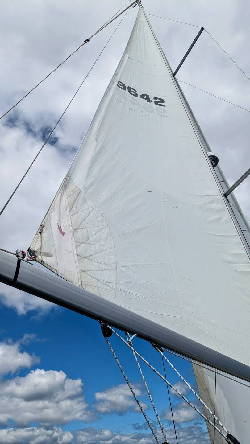 Patched mainsail