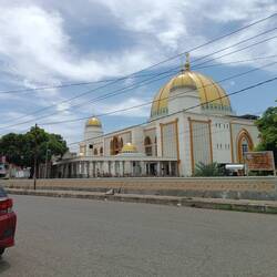 A traditional mosque, construction nearly finished...