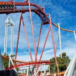 The hanging rollar coaster