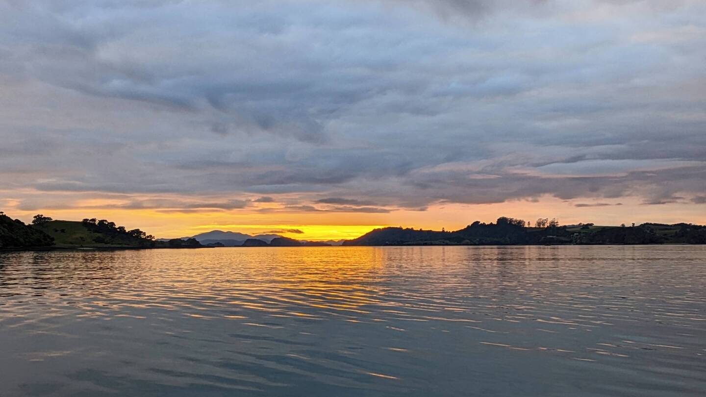 Awesome sunrise over the Bay