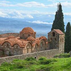Byzantinische Kirche in Mystras.