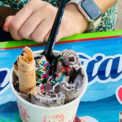 Gebranntes Eis wollte ich schon immer mal testen 😀