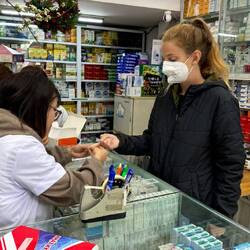 Dengue Fieber Test der zum Glück negativ ausfällt