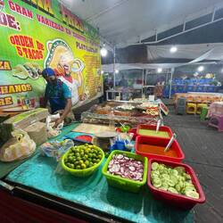 One of the many streetfood places on the fairs of Oaxaca