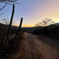 Sunset at Hierve el Agua