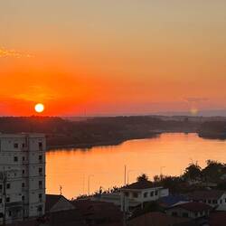 Mekong sunset in Vientiane