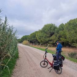 Fietsen langs de strandweg