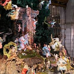 Christmas Tree with eighteenth-century Neapolitan Nativity scene