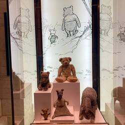 Original stuffies belonging to Christopher Robin