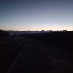 starting at 4 am to see the sunrise above the tree line
