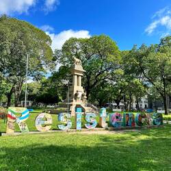 im zentralen Park der Stadt