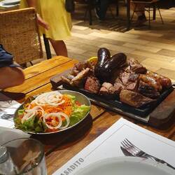 Assortion of traditionally BBQed meats