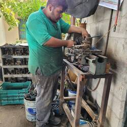 Der Dichtring wird passend gemacht.