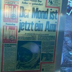 Die Bildzeitung vom Tag der ersten Mondlandung