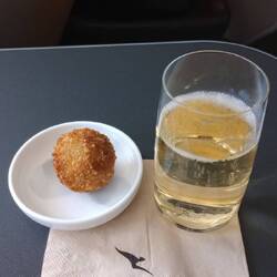Arancini and Veuve Cliquot