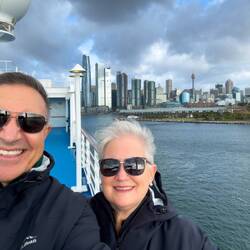 Sailing away from WBCT — Sydney, NSW.