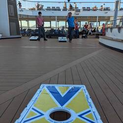 So much easier when the ship is at port