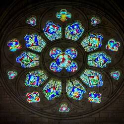 Rose window @ St John's Anglican Cathedral — Brisbane, QLD.