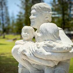 Honoring Steve Irwin — of The Crocodile Hunter fame — Mooloolaba, QLD.