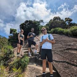 ... und die letzten Stufen zum Gipfel!