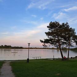Abendstimmung direkt am See am schönsten