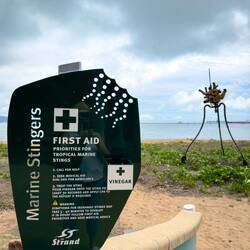 Stinger warning signs are everywhere — Townsville, QLD.