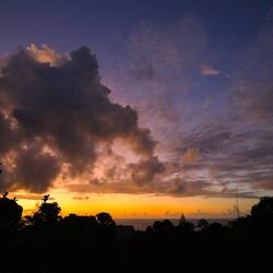 Auch von unserer Hütte aus ...