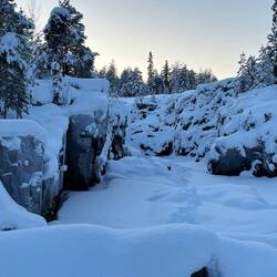 „Döda Fallet“ Blick rauf